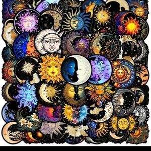 Colorful Celestial Sticker Set